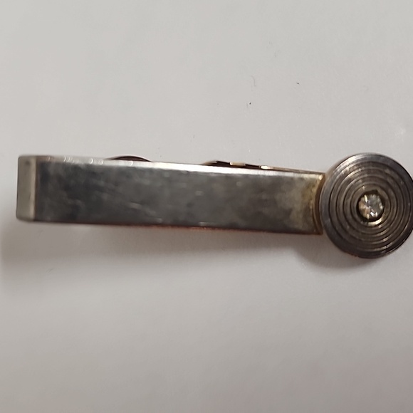 Elegant Vintage Faux Gold and Silver Tie Bar Clips 3 Pc Set - Picture 2 of 13